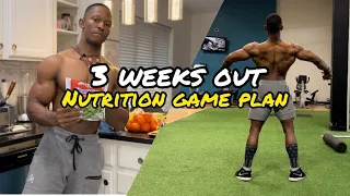 MENS PHYSIQUE PREP 3 WEEKS OUT: 1700 CAL  NUTRITION GAME PLAN