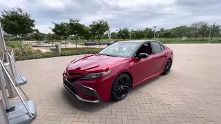 What!?! New Red on Red Option for the 2021 Toyota Camry XSE hybrid!! HQ Confidential