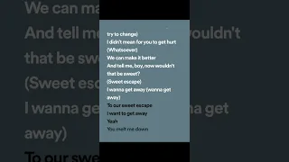 Gwen Stefani - The Sweet Escape (lyrics spotify version) ft. Akon