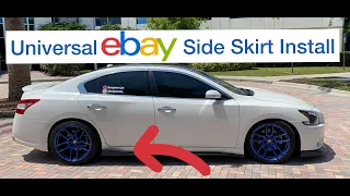 eBay universal side skirt install/interior detail/7th gen Maxima Side skirt