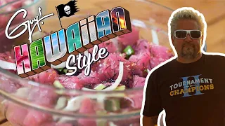 Guy Fieri and Hunter Go Fishing for Dinner | Guy! Hawaiian Style | Discovery+