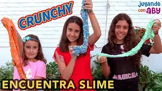 ENCUENTRA EL SLIME. Hago el slime MÁS CRUNCHY del mundo!