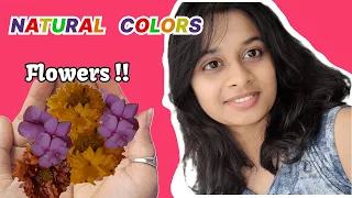 I Tried Making Natural Colors From Flowers!! 😱🪷🏵️| With ASMR  🔥💚