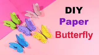 How to Make Cute Paper Butterfly | DIY Easy Paper Butterfly at Home - Paper Origami Butterfly