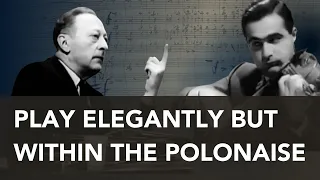 Play elegantly but within the Polonaise | Heifetz