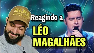 A VOZ do LÉO MAGALHÃES (REACT) | Cantando Zezé Di Camargo.