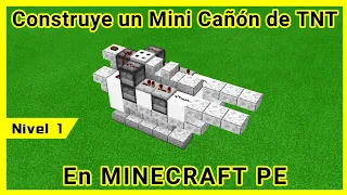 Construye un Mini Cañón de TNT (Nivel 1) en Minecraft Bedrock