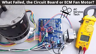 ECM Fan Motor Won't Turn On or Won't Shut Off on HVAC Unit! Testing the Board and Fan Motor!