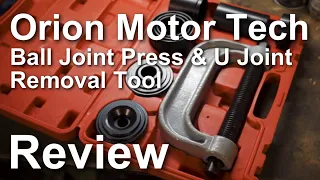 ORION MOTOR TECH Ball Joint Press & U Joint Removal Tool REVIEW, How to Press Out Bad Ball Joints