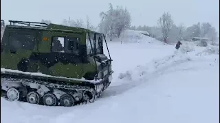 Sisu v8 & Hägglund  im Schnee