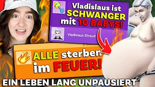 Ich hab' Sims 4 EIN LEBEN LANG *unpausiert* laufen lassen! DAS ist passiert! 😱😳