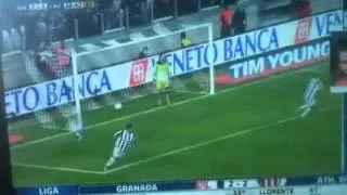 Fabio Caressa commenta il goal di Del Piero in Juventus-Lazio 2-1 (11 aprile 2012)