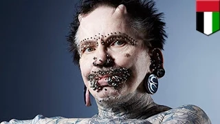 World’s most pierced man, Rolf Buchholz, stopped at airport customs in Dubai over black magic fears