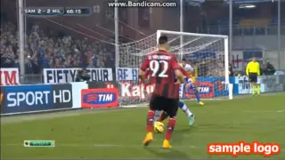 Сампдория - Милан Serie A  2-2 2014