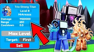 🤯OMG!🔥 USING 3 THE STRONGEST TITAN UNIT IN ENDLESS MODE! (Roblox) Toilet Tower Defense Eps 70 Part 2