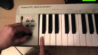 ROLAND PC-160 MIDI KEYBOARD CONTROLLER - TEST 1