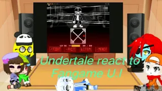 Undertale react to Insanity sans fangame