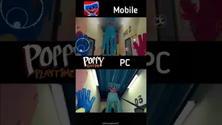 Poppy Playtime mobile vs PC jumpscare #shorts