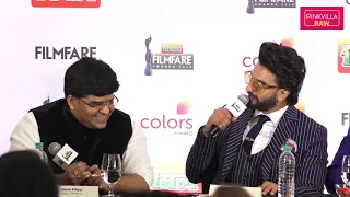 Ranveer Singh looks stylish at the press conference of 64th Vimal Filmfare Awards 2019