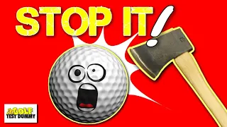 Stop Swinging So Hard at the Golf Ball! - Golf Test Dummy