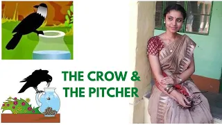 The Crow & The Pitcher Story| Story of the Thirsty Crow by Sayantani's Tutorial| Moral Story for Kid