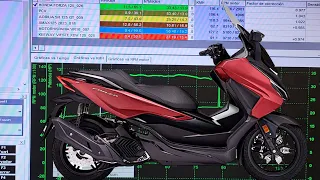 Honda NSS 125 Forza on the dyno. Analysis of the graphs.