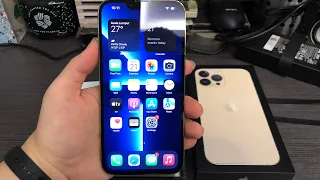 Apple iPhone 13 Pro Max Unboxing + First Boot Up (Gold)