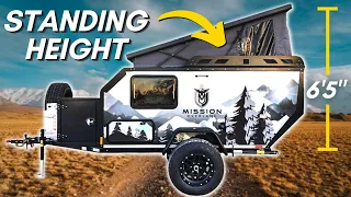 Stand Up Camper That CAN FIT IN A GARAGE! Mission Overland Trailer Tour