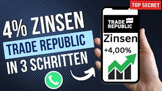 Trade Republic 4% Zinsen aktivieren | Trade republic Update Sicher 4% Zinsen & neues Design