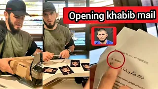 Islam makhachev opening khabib nurmagomedov mail 😅 2021