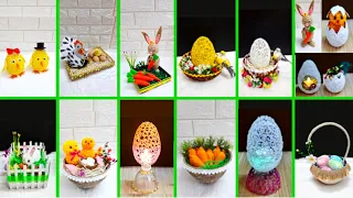 Best out of waste12 Easter Craft with recycled materials |DIY Low budget Easter/spring decor idea