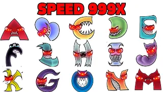 Alphabet Lore But Everyone Evil - Monster - Evil (Speed 999X)