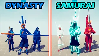 DYNASTY TEAM vs SAMURAI TEAM - Totally Accurate Battle Simulator | TABS