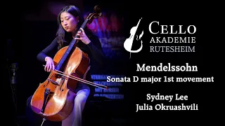 Mendelssohn Sonata D major 1st movement - Sydney Lee & Julia Okruashvili