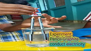 Experiment: Pencil -Graphite(கிராபைட்) conduct Current #experiment #experimental #shorts #tamil