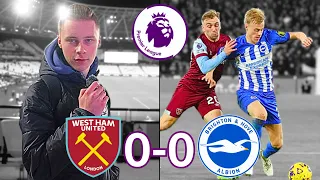 Brighton Miss Out On 3 Points!! | West Ham VS Brighton | Match Day Vlog