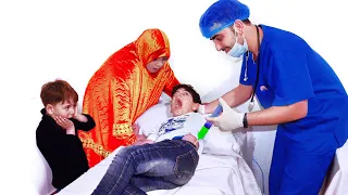 لما اخوك الصغير ما يسمع كلامك ويصير حساسية لبن ودكتور يعطيه💉