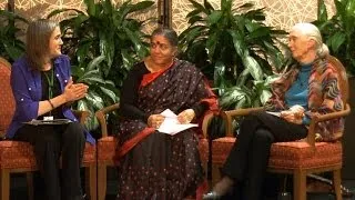 Vandana Shiva & Jane Goodall on Serving the Earth & How Women Can Address Climate Crisis (2 of 2)