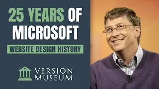 Microsoft.com Website Design Timelapse - 25 years in 4 minutes!