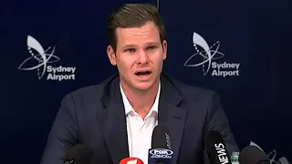 Steve Smith Press Conference in Sydney - Former Australian Captain breaks down in tears