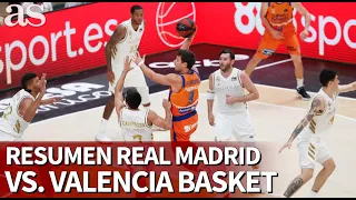 Resumen del Real Madrid vs. Valencia Basket de Liga Endesa