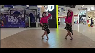 AGAIN SAMBA Line Dance | Choreo by Misuk Song | Demo by Irene & Dewi