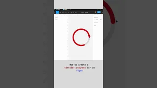 👉 How to create a circular progress bar in Figma.  Quick Figma tutorials. Figma circle progress bar