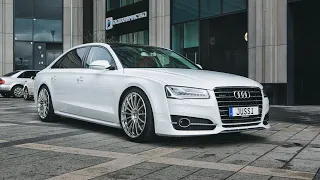 Audi A8 Long White | Boxproject.ru