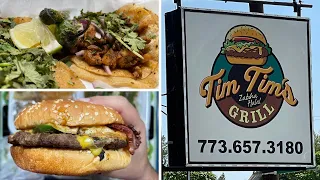 Gym Shoe Sandwich, a Chicago Classic! Tacos, Burritos & Burgers. Tim Tims Grill. Halal Food Reviews!