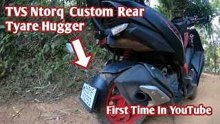 Tvs Ntorq Custom Rear Tyare Hugger Making#bk02#ntorqmodification