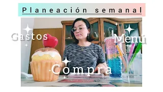 Planeación semanal del Hogar | Comida | compras | Organización del gasto.. 💯❤️