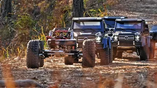 Traxxas TRX6 vs TRX4 G500 vs TRX4 Raptor F150 vs Gmade R1 Rock Climbing_#