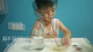 How to make fireworks in a jar (Science experiment for kids)