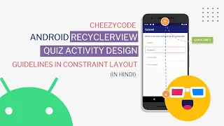 Android Constraint Layout Guidelines | Question Activity Design | CheezyCode #8